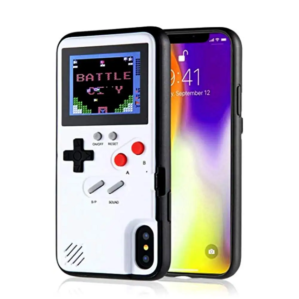 Чехол Gameboy ретро 3D цветной экран игровая консоль для iPhone XR X Xs Max 7 8 чехол с 36