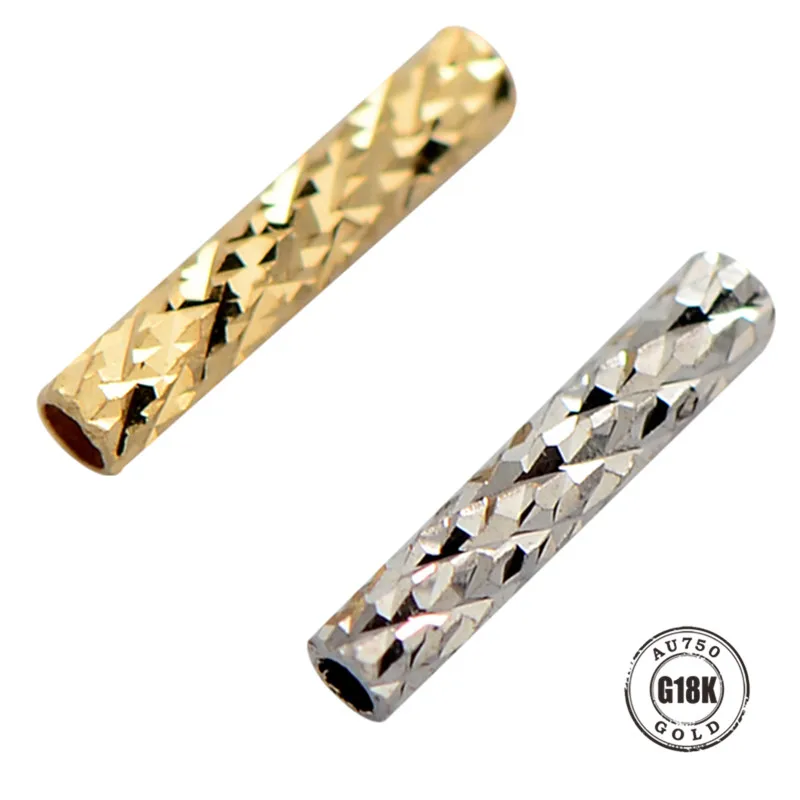 1PCS 5mm 18karat yellow gold Smooth And Fillagree Tube Straight Beads Pipe Connectors For DIY Bracelets Necklace Jewelry Finding
1PCS 5mm 18karat yellow gold Smooth And Fillagree Tube Straight Beads Pipe Connectors For DIY Bracelets Necklace Jewelry Finding