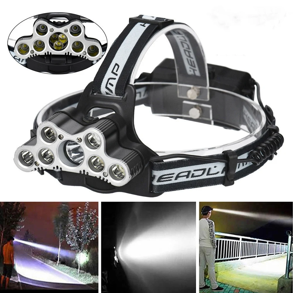 2500 Lumens 2501-B 9LED Rechargeable Cycling Headlight 6 Switch Modes 7x XML- T6+ 2x XPE Sport Light For Outdoor Night Ridding
2500 Lumens 2501-B 9LED Rechargeable Cycling Headlight 6 Switch Modes 7x XML- T6+ 2x XPE Sport Light For Outdoor Night Ridding