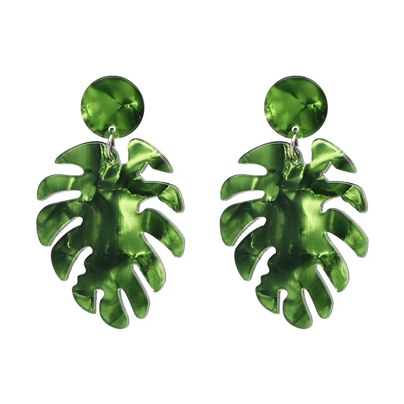 Monstera leaf Acrylic Earrings for Women Green Blue Brown Big Pendientes Aretes De Mujer Modernos 2018 Wholesle Jewellery
Monstera leaf Acrylic Earrings for Women Green Blue Brown Big Pendientes Aretes De Mujer Modernos 2018 Wholesle Jewellery