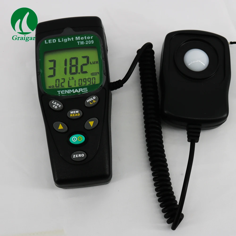 Original TENMARS TM-209 Light Meter Portable LED Light Level Meter With Data Hold Function TM209
Original TENMARS TM-209 Light Meter Portable LED Light Level Meter With Data Hold Function TM209