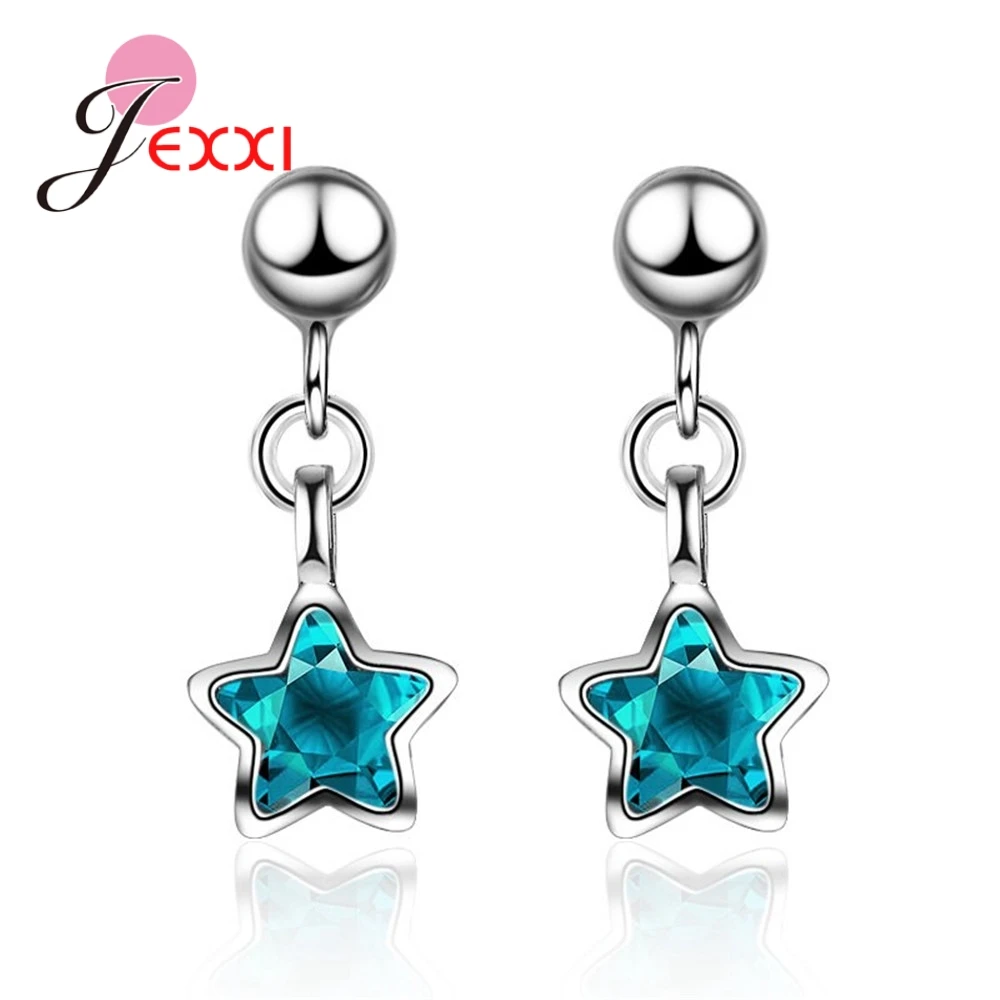 High Quality Charming Austrian Crystal Star Pendant Earrings 925 Sterling Silver Big Promotion Women Engagement Jewelry
High Quality Charming Austrian Crystal Star Pendant Earrings 925 Sterling Silver Big Promotion Women Engagement Jewelry