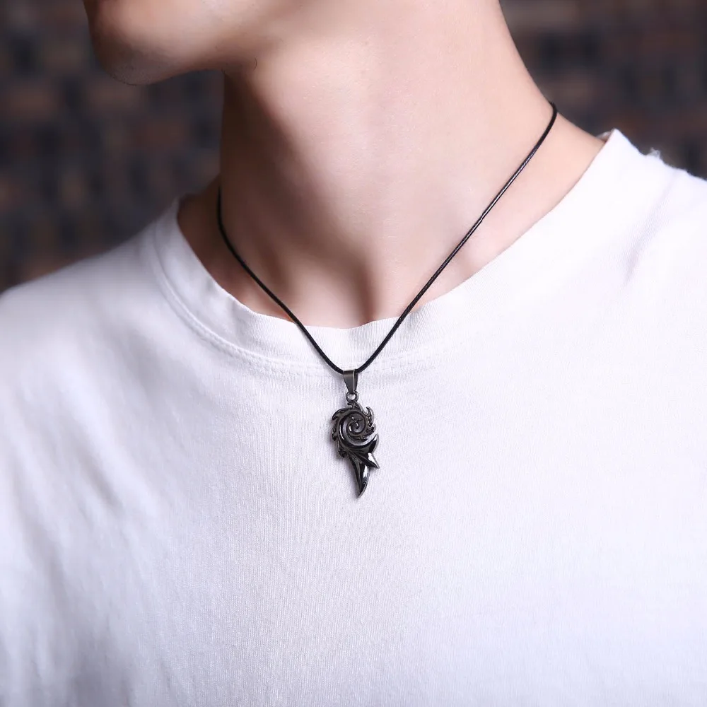 Men's Necklace Stainless Steel Black Dragon Flame Pendant Necklace Black Color Leather Chain Choker Necklace Punk Jewelry
Men's Necklace Stainless Steel Black Dragon Flame Pendant Necklace Black Color Leather Chain Choker Necklace Punk Jewelry