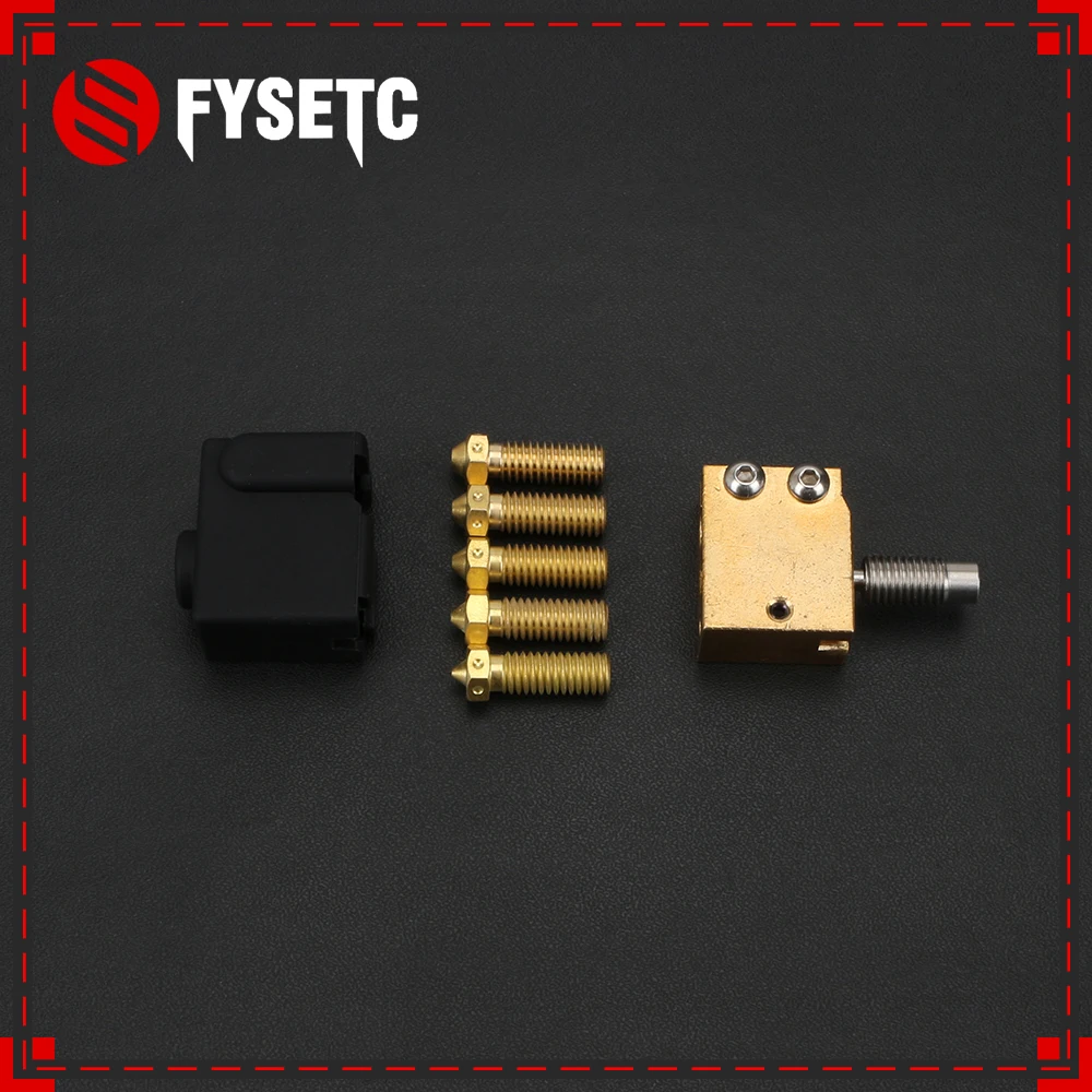 Volcano Silicone Socks 24x20x11.5mm +H59 Copper Volcano Heater Block +5pcs Nozzle +Hotend Throat For E3D Volcano PT100 Cartridge
Volcano Silicone Socks 24x20x11.5mm +H59 Copper Volcano Heater Block +5pcs Nozzle +Hotend Throat For E3D Volcano PT100 Cartridge