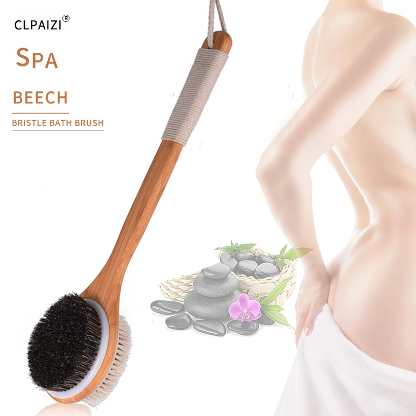 CLPAIZ Natural body Bath Brush Exfoliating Long Handle Wooden Bristle Brush SPA Promote Blood Circulation Bathing Dry Brush D30
CLPAIZ Natural body Bath Brush Exfoliating Long Handle Wooden Bristle Brush SPA Promote Blood Circulation Bathing Dry Brush D30