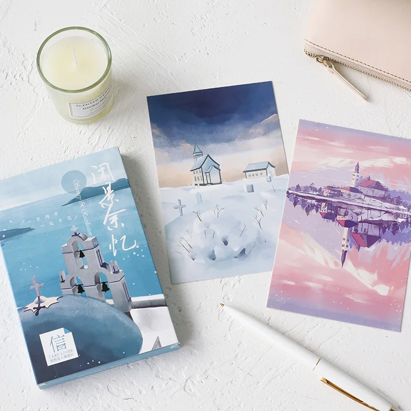 30 Pcs/Set Creative Scenery Recollection Postcard /Greeting Card/Message Card/Christmas And New Year Gift
30 Pcs/Set Creative Scenery Recollection Postcard /Greeting Card/Message Card/Christmas And New Year Gift