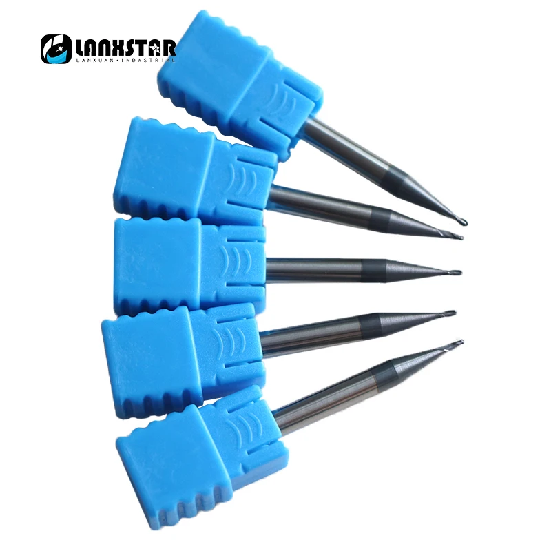 Tungsten Steel Milling Cutters 5PC R0.75*3L1*50L*4D HRC45 2Flutes Ball Nose End Mill Length 3MM ER CNC Router Millings Bit
Tungsten Steel Milling Cutters 5PC R0.75*3L1*50L*4D HRC45 2Flutes Ball Nose End Mill Length 3MM ER CNC Router Millings Bit
