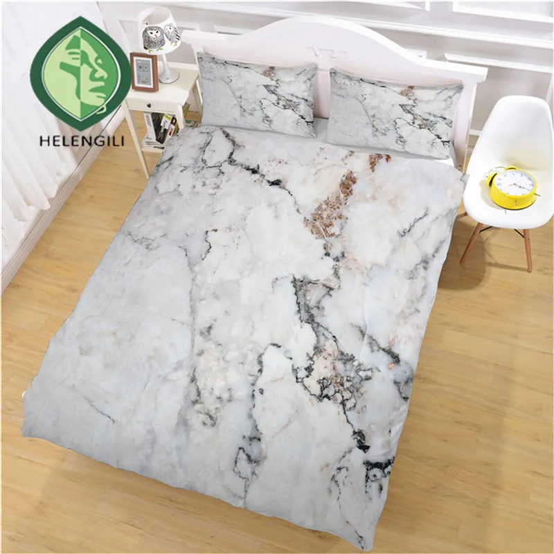 HELENGILI 3D Bedding Set Marble Print Duvet Cover Set Bedclothes with Pillowcase Bed Set Home Textiles #DLS-09
HELENGILI 3D Bedding Set Marble Print Duvet Cover Set Bedclothes with Pillowcase Bed Set Home Textiles #DLS-09