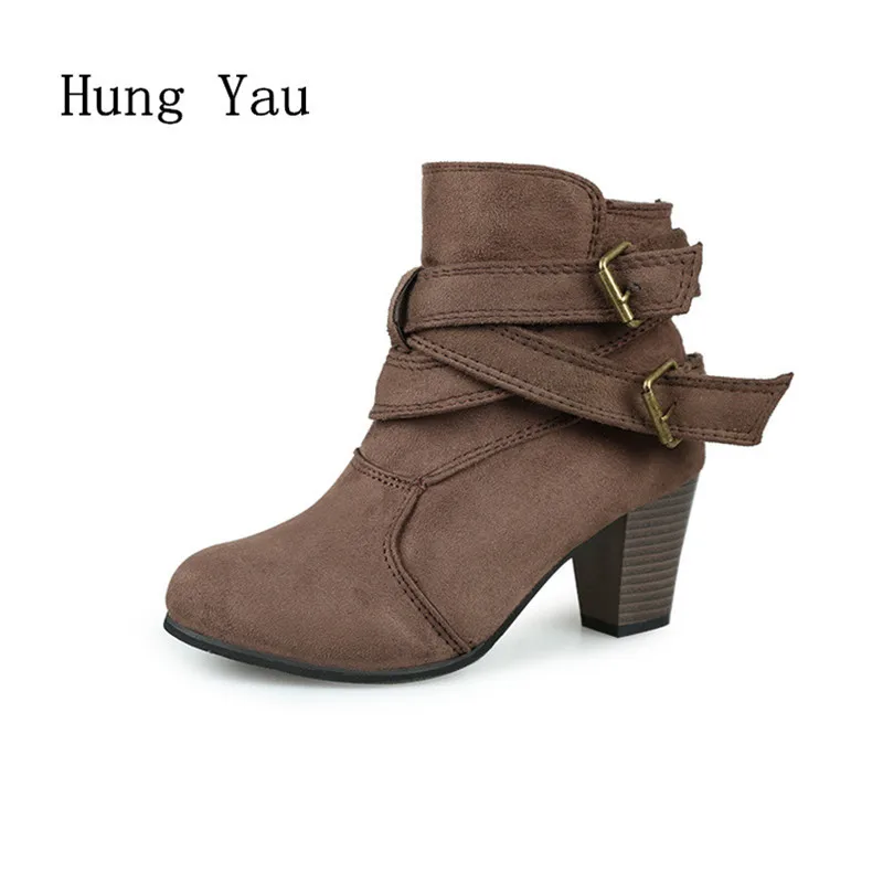 Women Ankle Martin Boots 2018 Autumn Winter Snow High Heels Pointed Toe Platform Casual Shoes Woman Fashion Plus Size 35-42
Women Ankle Martin Boots 2018 Autumn Winter Snow High Heels Pointed Toe Platform Casual Shoes Woman Fashion Plus Size 35-42