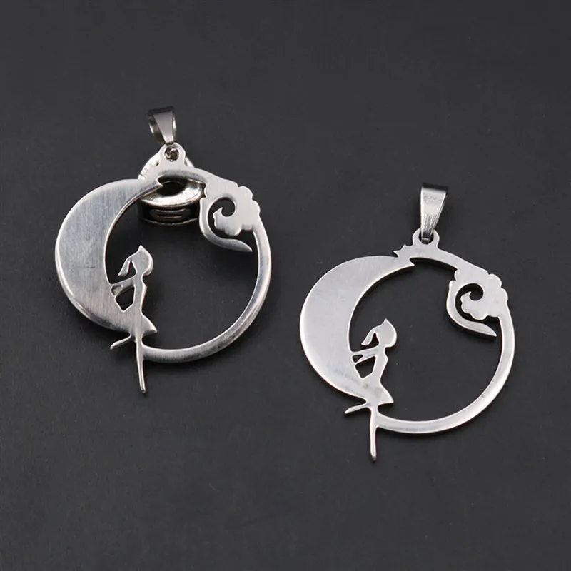 WKOUD 2pcs Creative Titanium Steel Waiting For Your On The Moon Charm Romantic Style Stainless Steel Lovers Jewelry Pendant
WKOUD 2pcs Creative Titanium Steel Waiting For Your On The Moon Charm Romantic Style Stainless Steel Lovers Jewelry Pendant