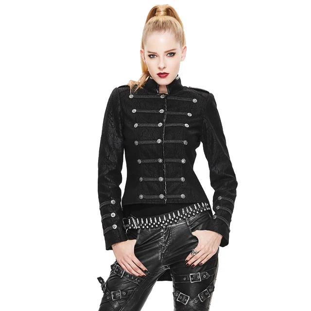 Punk Gothic Womens Cotton Short Jacket Rock Asymmetry Jacket Coat Steampunk Women Slim Fit Outwear Coat
Punk Gothic Womens Cotton Short Jacket Rock Asymmetry Jacket Coat Steampunk Women Slim Fit Outwear Coat