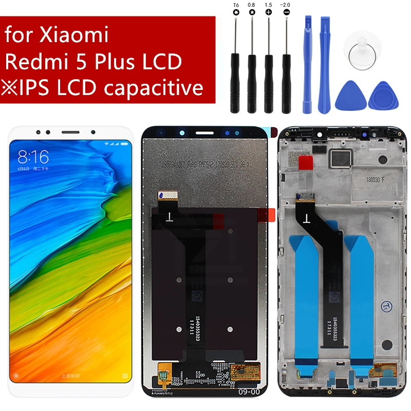 for Xiaomi Redmi 5 Plus LCD Display Touch Screen with Frame Digitizer Assembly for Xiaomi Redmi 5plus Repair Spare Parts
for Xiaomi Redmi 5 Plus LCD Display Touch Screen with Frame Digitizer Assembly for Xiaomi Redmi 5plus Repair Spare Parts