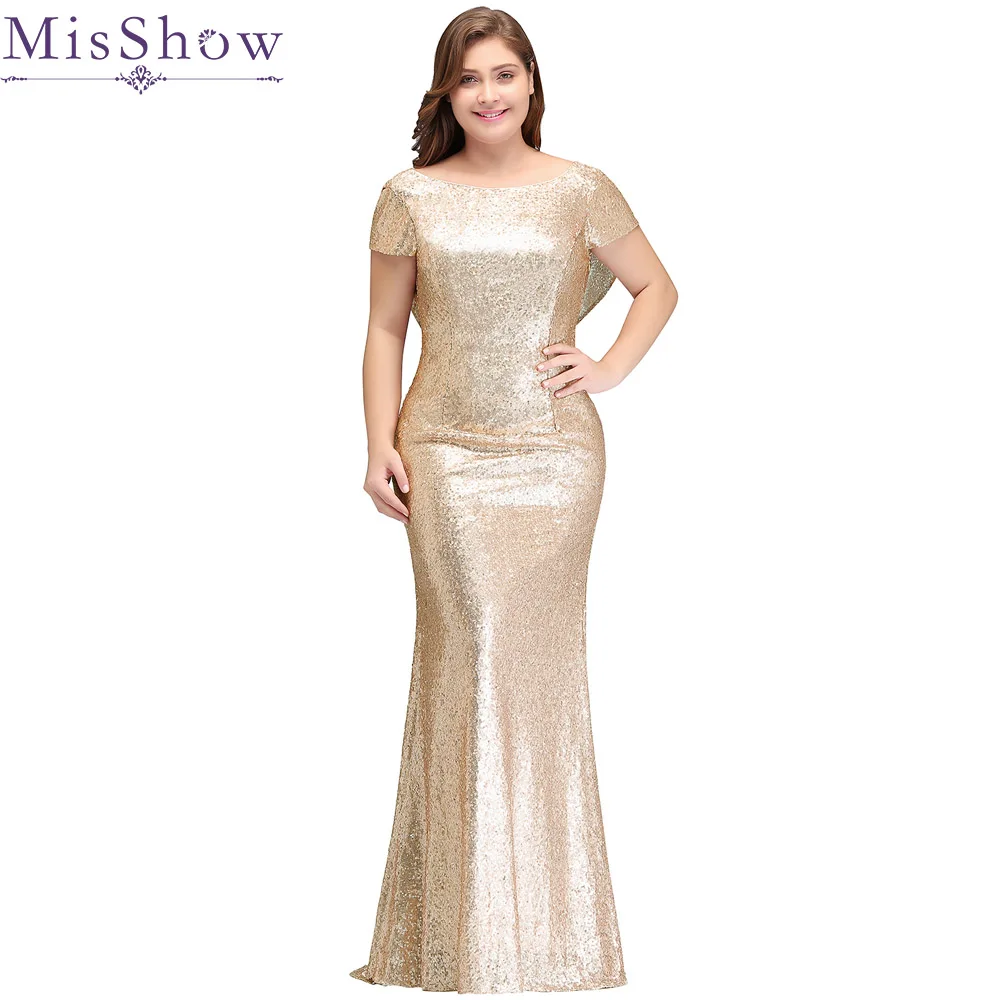 Evening Dresses Plus Size 16W-26W New Arrival 2019 Champagne Backless Sequins Mermaid Formal Party Dress Evening Gown for Woman
Evening Dresses Plus Size 16W-26W New Arrival 2019 Champagne Backless Sequins Mermaid Formal Party Dress Evening Gown for Woman