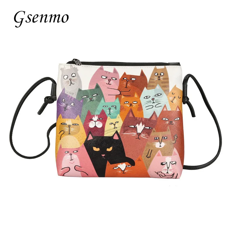 Gsenmo New Summer Shoulder Bag Ladies Cat PU Leather Handbag Women Messenger Crossbody Small Bag
Gsenmo New Summer Shoulder Bag Ladies Cat PU Leather Handbag Women Messenger Crossbody Small Bag