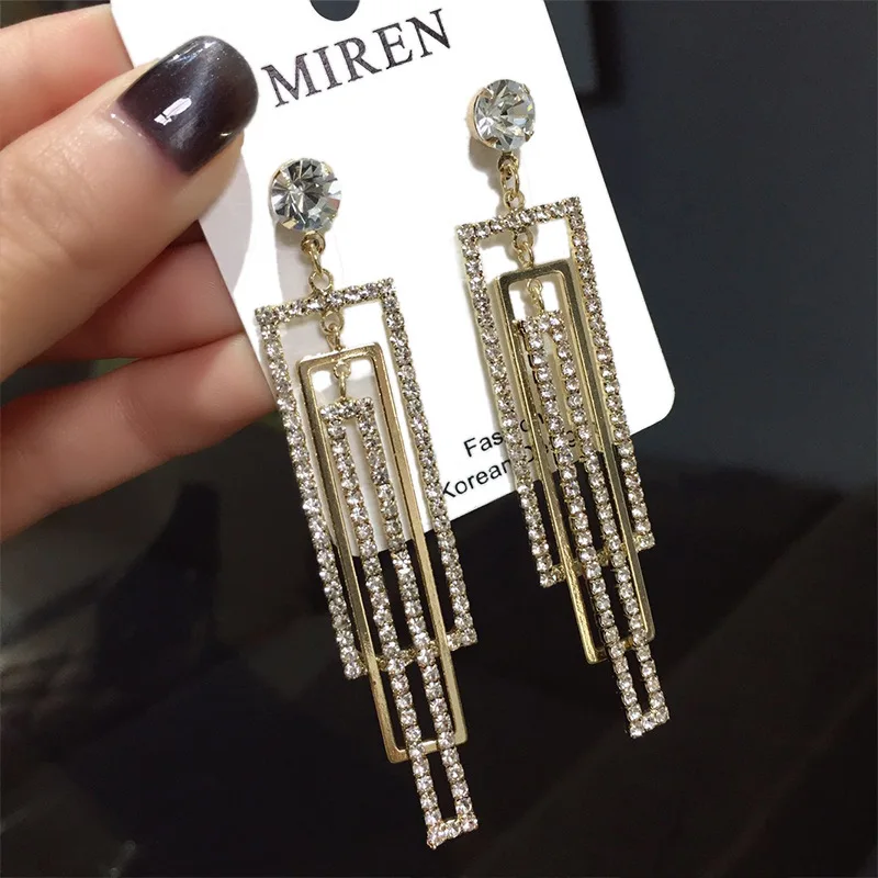 Geometric zircon earrings, allergy needle, women's, fashion jewelry accessories wholesale,TF478
Geometric zircon earrings, allergy needle, women's, fashion jewelry accessories wholesale,TF478