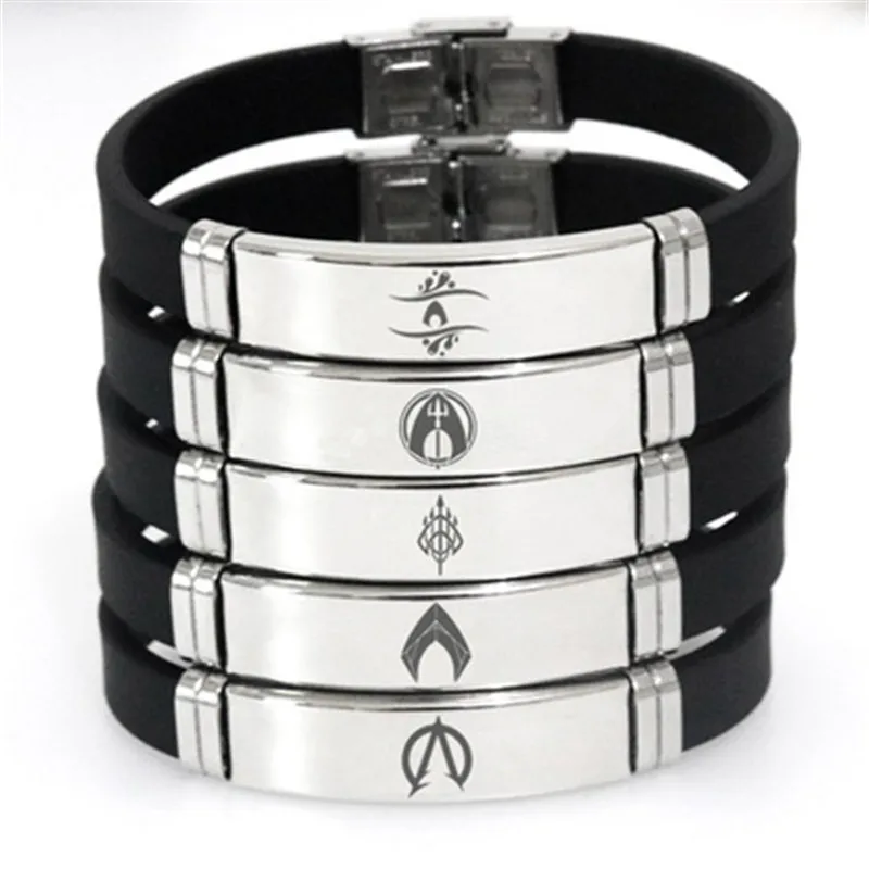 European and American Aquaman Handmade Stainless Steel Sea King Adjustable Silicone Bracelet Female Jewelry
European and American Aquaman Handmade Stainless Steel Sea King Adjustable Silicone Bracelet Female Jewelry
