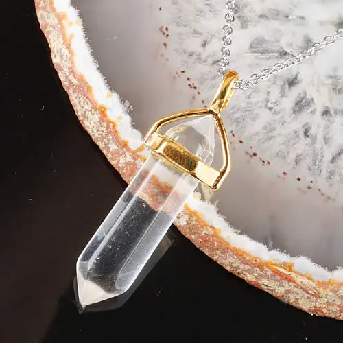 Natural Stone Charms Chakra Pendants Quartz Rock Crystal Pendants Clear Chakras Gem Stone fit necklace making assorted
Natural Stone Charms Chakra Pendants Quartz Rock Crystal Pendants Clear Chakras Gem Stone fit necklace making assorted