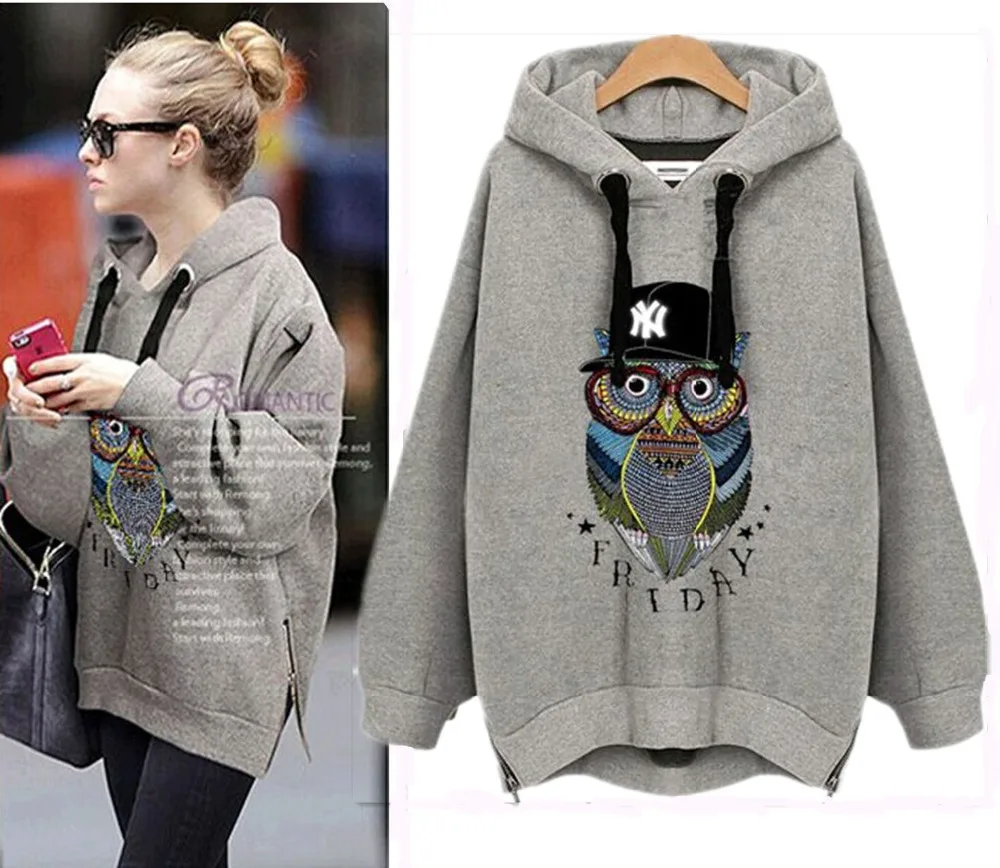 NEW Autumn Women Casual Long Hoodies OWL Printed Sweatshirt Coat Outerwear Hooded Jacket XL-5XL
NEW Autumn Women Casual Long Hoodies OWL Printed Sweatshirt Coat Outerwear Hooded Jacket XL-5XL