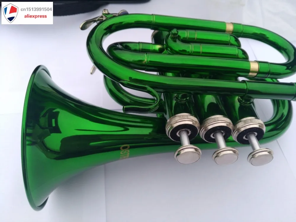 Private & Custom Green Pocket Trumpet with Case+Mouth Piece;Valve oil;A Pair Of Gloves;Soft Cleaning Cloth Custom Letter
Private & Custom Green Pocket Trumpet with Case+Mouth Piece;Valve oil;A Pair Of Gloves;Soft Cleaning Cloth Custom Letter
