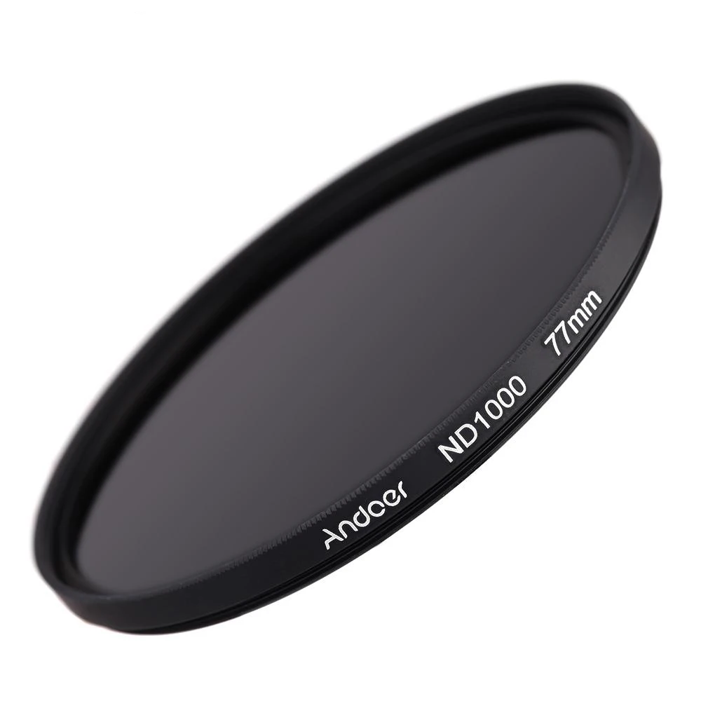 Andoer 77mm ND1000 10 Stop Fader Neutral Density Filter for Nikon Canon DSLR Camera
Andoer 77mm ND1000 10 Stop Fader Neutral Density Filter for Nikon Canon DSLR Camera