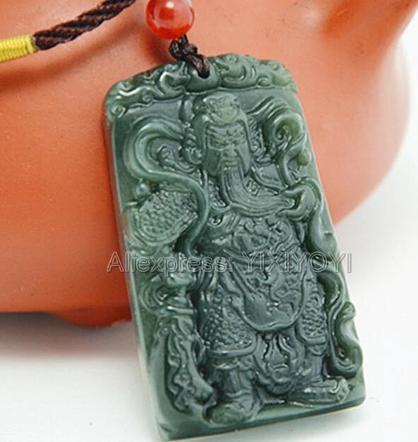 Beautiful Natural Green HeTian Jade Carved Chinese Blessing GuanGong Lucky Pendant + Free Necklace Certificate Fine Jewelry
Beautiful Natural Green HeTian Jade Carved Chinese Blessing GuanGong Lucky Pendant + Free Necklace Certificate Fine Jewelry