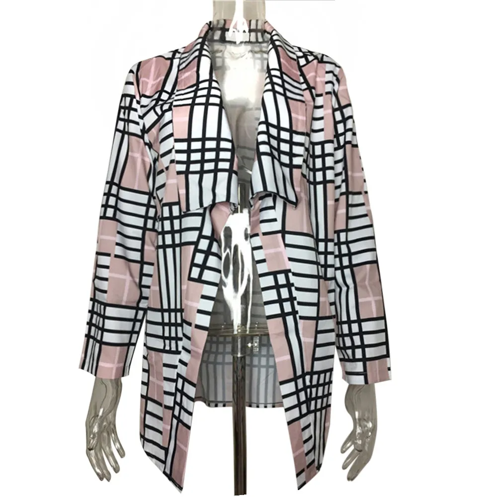 Nice New vogue Autumn Casual Cardigan Coats Womens Fashion Patch Plaid Long Sleeve Cardigan Coat Ladies Trend Long Tops Blouse
Nice New vogue Autumn Casual Cardigan Coats Womens Fashion Patch Plaid Long Sleeve Cardigan Coat Ladies Trend Long Tops Blouse