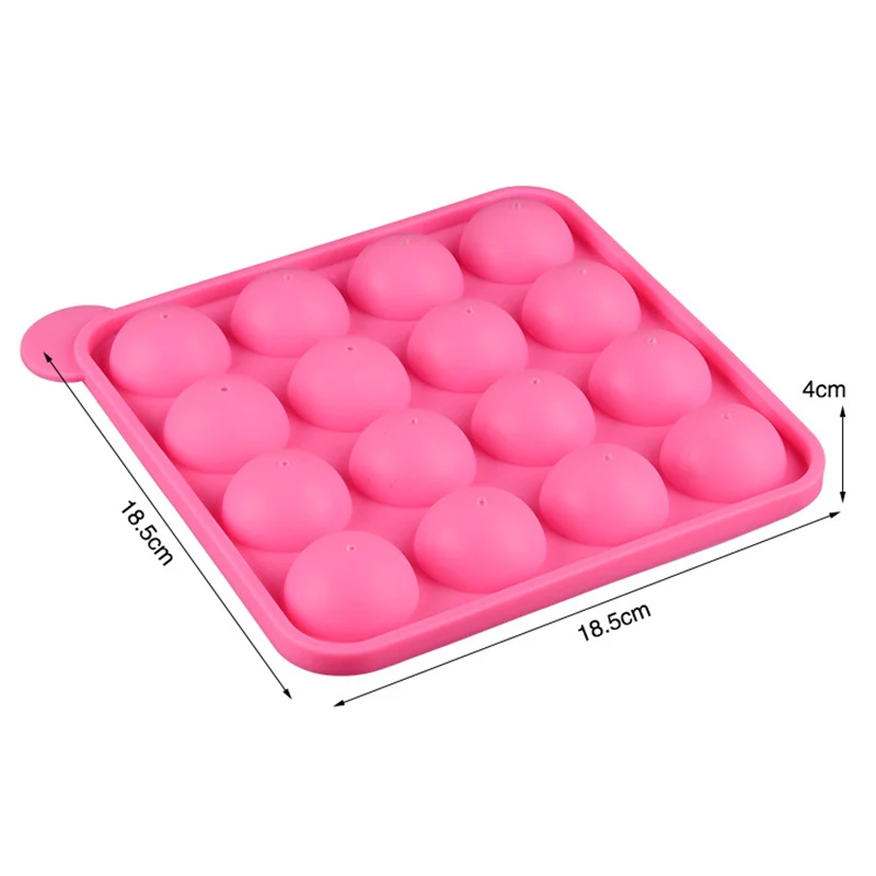 16 Hole Football Ball Shaped Lollipop Silicone Cake Mold For Baking Pastry Chocolate Candy Mould Kitchen Ice Tray With Sticks
16 Hole Football Ball Shaped Lollipop Silicone Cake Mold For Baking Pastry Chocolate Candy Mould Kitchen Ice Tray With Sticks