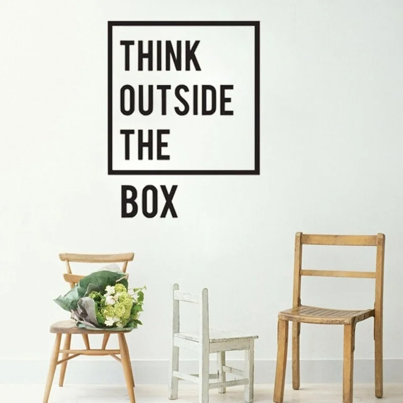Inspirational Motivational Office decoration Wall Decal Think Outside The Box Quotes Home Decor Art Mural ZS54
Inspirational Motivational Office decoration Wall Decal Think Outside The Box Quotes Home Decor Art Mural ZS54