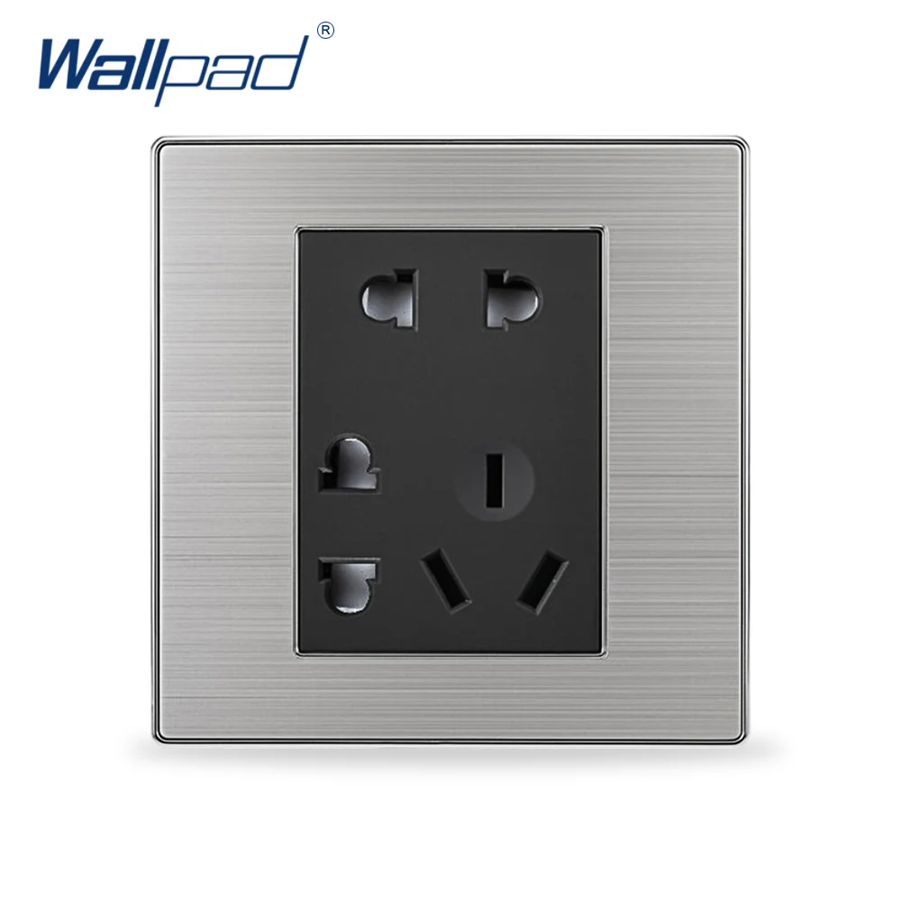 Горячая Распродажа 7-контактная розетка Wallpad, роскошная настенная розетка, черная/шампань, 110-250 В переменного тока
Горячая Распродажа 7-контактная розетка Wallpad, роскошная настенная розетка, черная/шампань, 110-250 В переменного тока