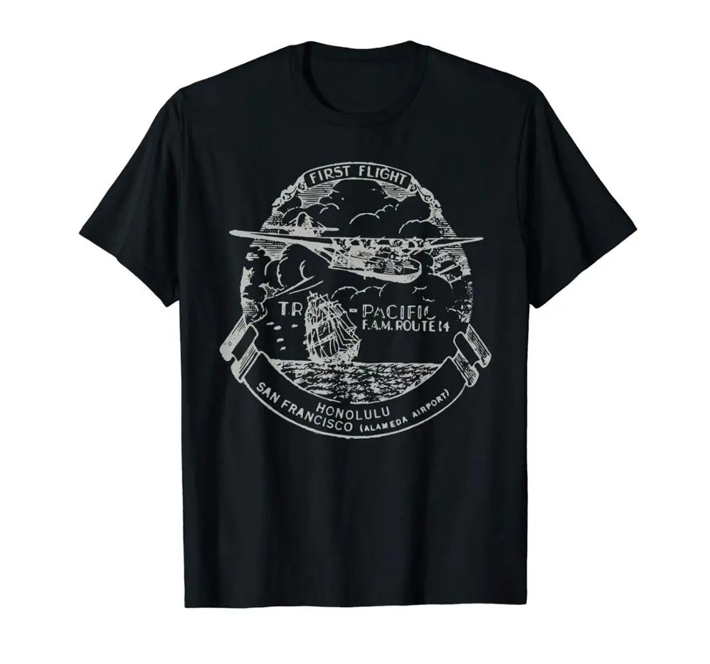 Airmail Vintage Pan Am Flying Boat Aircraft Pilot T-Shirt 2019 Short Sleeve O-Neck Tops Tees Men's 100% Cotton Homme Shirts
Airmail Vintage Pan Am Flying Boat Aircraft Pilot T-Shirt 2019 Short Sleeve O-Neck Tops Tees Men's 100% Cotton Homme Shirts