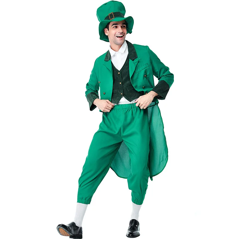 St. Patrick's Day Irish Leprechaun Shamrocks Costumes Cosplay Full Set For Boys Men Halloween Ball Costume Fancy Dress
St. Patrick's Day Irish Leprechaun Shamrocks Costumes Cosplay Full Set For Boys Men Halloween Ball Costume Fancy Dress