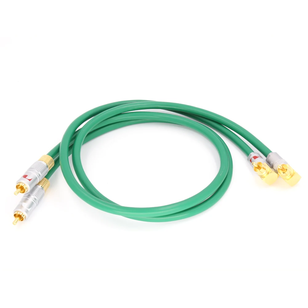 Hi Fi аудиоразъем с позолоченными штекерами 2328 аудио 4N медный RCA соединительный
