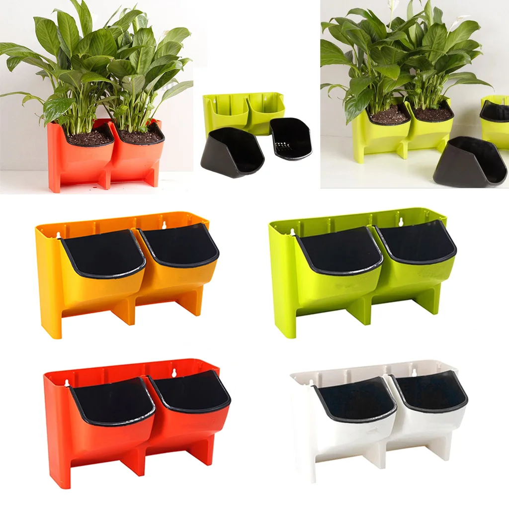 Wall Hanging Garden Planter Box 2 Pocket Indoor Outdoor Vertical Herb Pot Decor Self Watering Flower Pot Seedling Container
Wall Hanging Garden Planter Box 2 Pocket Indoor Outdoor Vertical Herb Pot Decor Self Watering Flower Pot Seedling Container