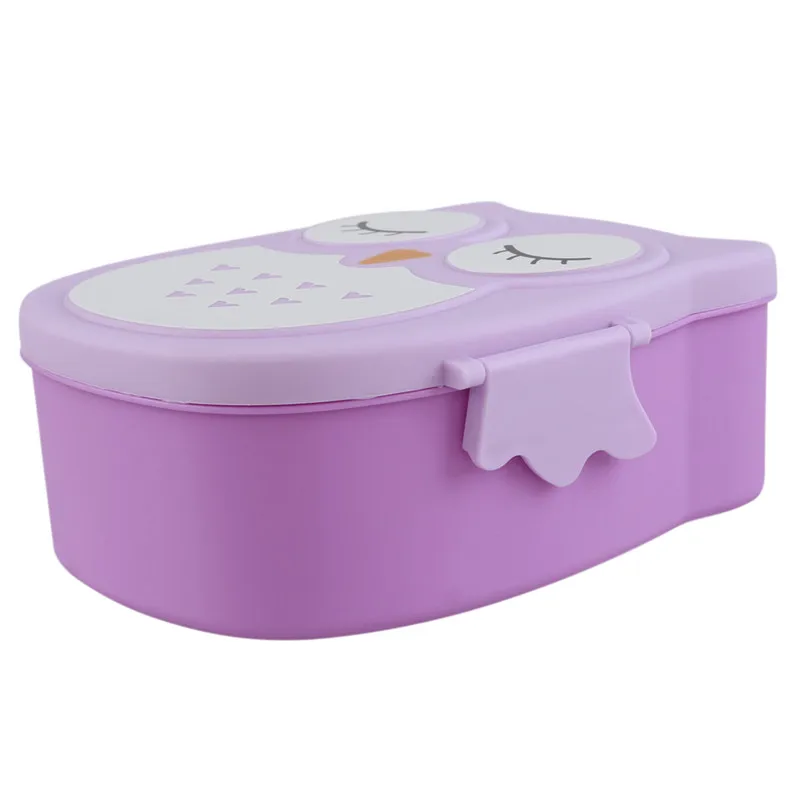 Fun Life Bento box Cartoon cute owl Lunch meal tableware purple | Багаж и сумки
