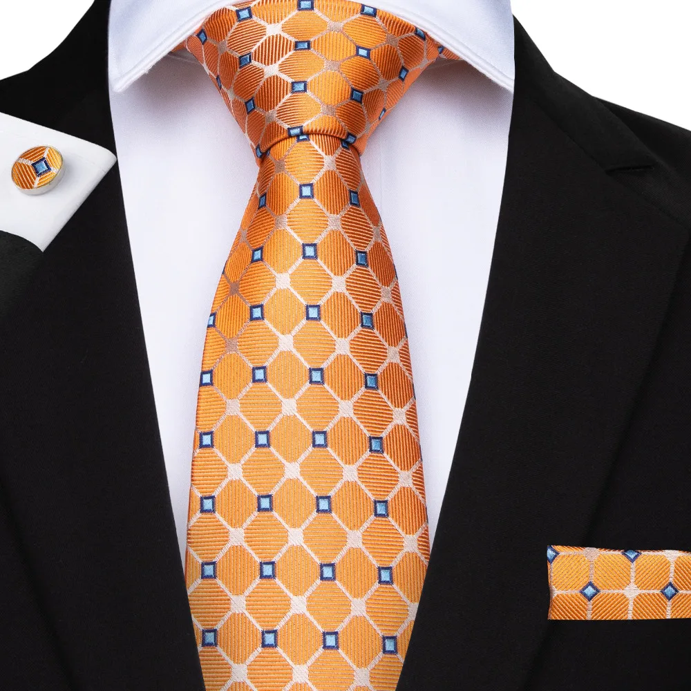 MJ-7166 DiBanGu Necktie Polyester Ties For Men Wedding Suit Slim Classic Orange Color Plaids Neck Tie Casual Pure 8cm Necktie
MJ-7166 DiBanGu Necktie Polyester Ties For Men Wedding Suit Slim Classic Orange Color Plaids Neck Tie Casual Pure 8cm Necktie