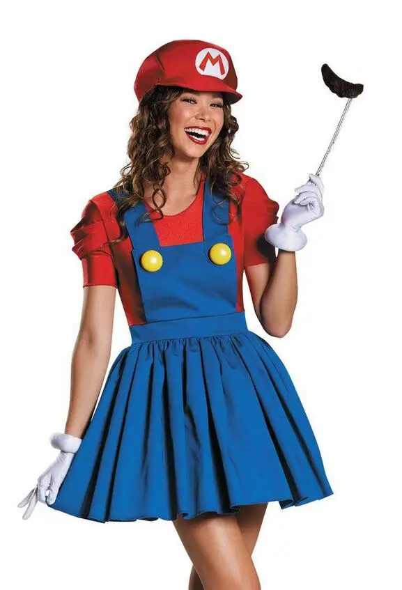 Костюм для косплея Mario, женский сарафан с коротким рукавом, игровая одежда для ролевых игр для женщин, Disguisement Trajes CA903
Костюм для косплея Mario, женский сарафан с коротким рукавом, игровая одежда для ролевых игр для женщин, Disguisement Trajes CA903