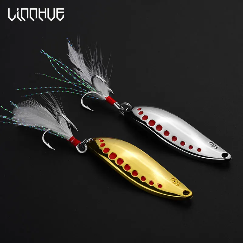 LINNHUE 1Pcs Fishing Lure Baits Leech Zinc Alloy 5g 10g 15g 20g 25g Gold Silver Hard Baits Spoon Baits Treble Hook Tackle Lure
LINNHUE 1Pcs Fishing Lure Baits Leech Zinc Alloy 5g 10g 15g 20g 25g Gold Silver Hard Baits Spoon Baits Treble Hook Tackle Lure