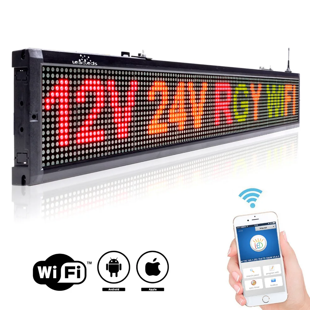 12 or 24v Voltage Car Bus Taxi Factory Message / DIY Indoor WIFI Remote Multicolor RGY Electronic Advertising LED Display Board
12 or 24v Voltage Car Bus Taxi Factory Message / DIY Indoor WIFI Remote Multicolor RGY Electronic Advertising LED Display Board