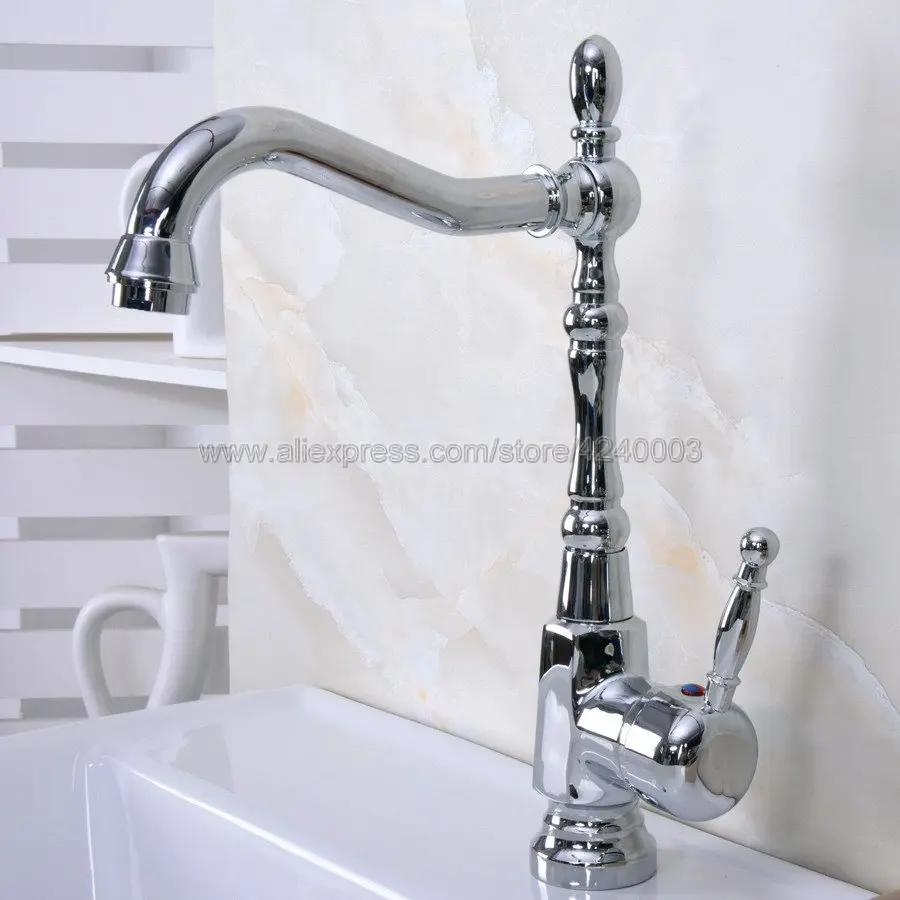 Bathroom Sink Faucet Chrome Brass 360 Degree Swivel Basin Faucet Water Tap Single Handle Cold and Hot Water Knf925
Bathroom Sink Faucet Chrome Brass 360 Degree Swivel Basin Faucet Water Tap Single Handle Cold and Hot Water Knf925