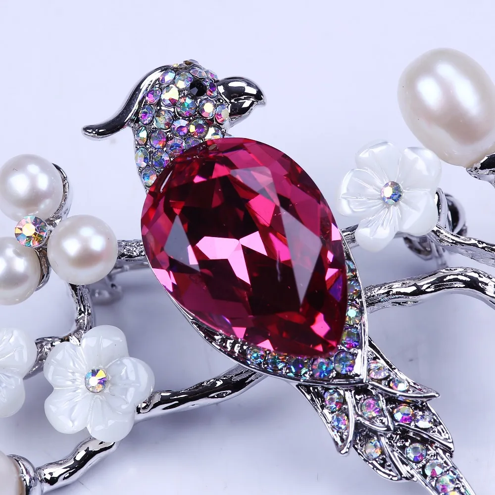 real pearl&red crystal brooch pin rhinestone brooch jewelry in cute birds shape for woman
real pearl&red crystal brooch pin rhinestone brooch jewelry in cute birds shape for woman