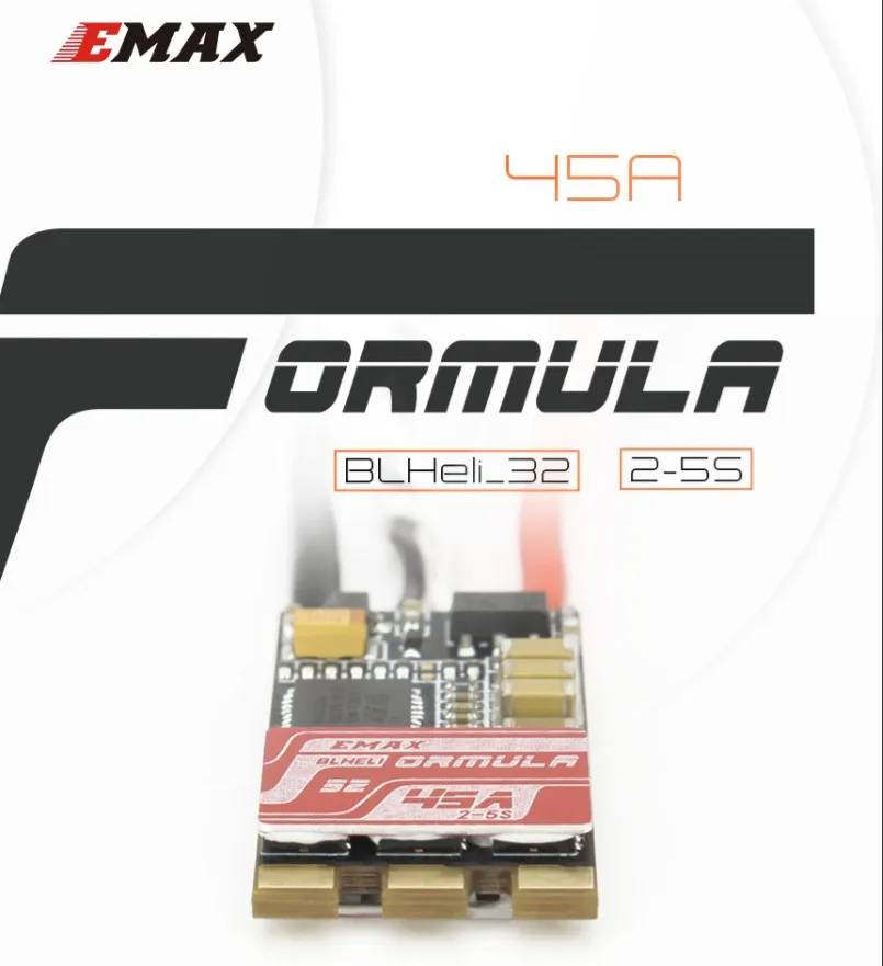 4pcs/lot Emax Formula 45A Blheli_32 2-5S Brushless ESC for RC Quadcopter Multicopter
4pcs/lot Emax Formula 45A Blheli_32 2-5S Brushless ESC for RC Quadcopter Multicopter