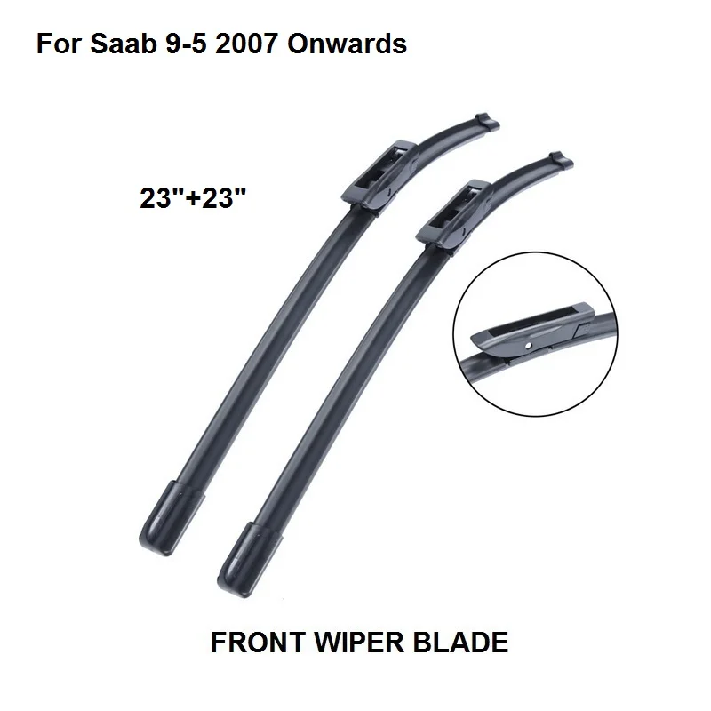 Wiper Blade For Saab 9-5 23"+23" 2 Pieces Windscreen 2007 Onwards Natural Rubber Car Accessories
Wiper Blade For Saab 9-5 23"+23" 2 Pieces Windscreen 2007 Onwards Natural Rubber Car Accessories
