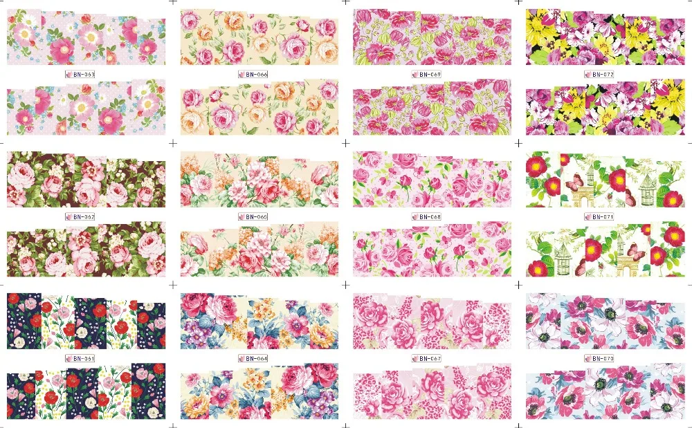 156Designs 12 Sheets/Lot Floral Rose Bloom Chrysanthemum Nail Art Water Decals Transfer Print Sticker BN01-BN156
156Designs 12 Sheets/Lot Floral Rose Bloom Chrysanthemum Nail Art Water Decals Transfer Print Sticker BN01-BN156
