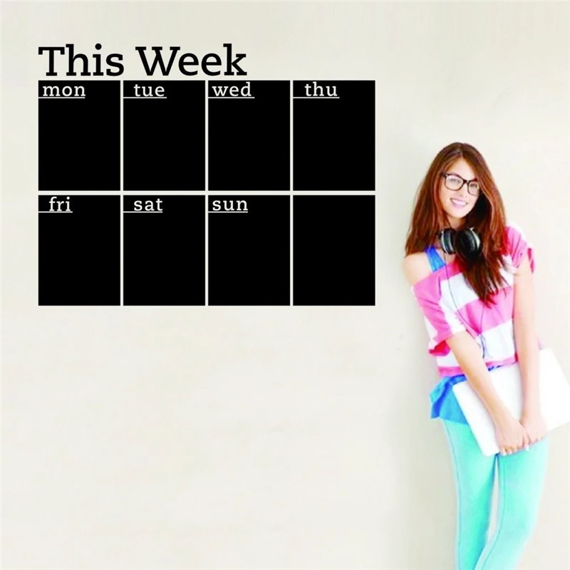 1pc Schedule Blackboard Wall Sticker Vinyl Removable Writable Chalkboard Wallpaper for Home Office Classroom Week Planner Sticke
1pc Schedule Blackboard Wall Sticker Vinyl Removable Writable Chalkboard Wallpaper for Home Office Classroom Week Planner Sticke