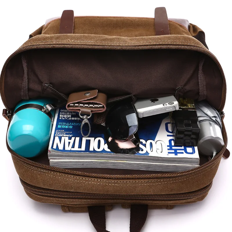 Casual Men Backpack Canvas College School Student Retro Rucksacks Male Travel Bag Multi-Function Laptop Bags Vintage Mochila CG
Casual Men Backpack Canvas College School Student Retro Rucksacks Male Travel Bag Multi-Function Laptop Bags Vintage Mochila CG