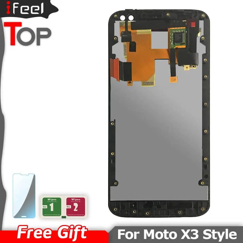 Новые ЖК дисплеи для motorola moto X style X3 XT1575 XT1572 XT1570 дисплей + сенсорный дигитайзер