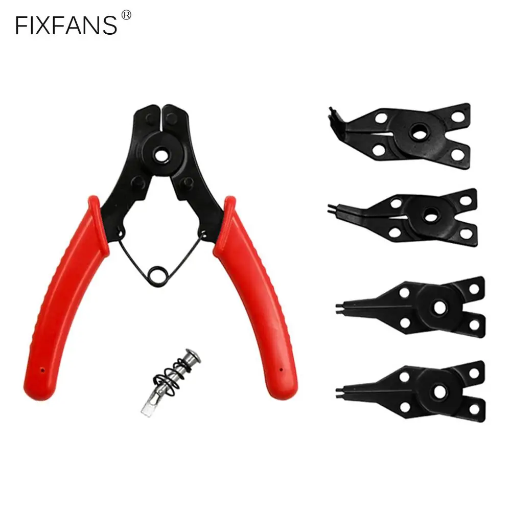 FIXFANS 4 in 1 Combination Circlip Snap Ring Pliers Set Internal External ORing C-Clip - Straight, 45, and 90 Degree Angled Jaws
FIXFANS 4 in 1 Combination Circlip Snap Ring Pliers Set Internal External ORing C-Clip - Straight, 45, and 90 Degree Angled Jaws