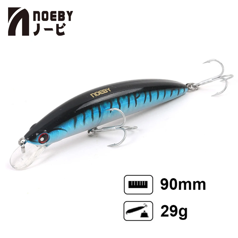 NOEBY погружная блесна ABS 9 см/29 гр бас Щука Судак форель Пластик Рыбалка воблер