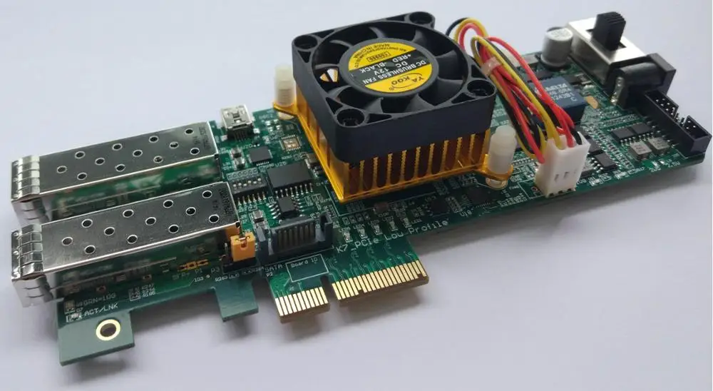Для Kintex-7, XC7K325T макетная плата, PCIe, 10G Ethernet, Карта Фильтра данных, карта ускорения
Для Kintex-7, XC7K325T макетная плата, PCIe, 10G Ethernet, Карта Фильтра данных, карта ускорения