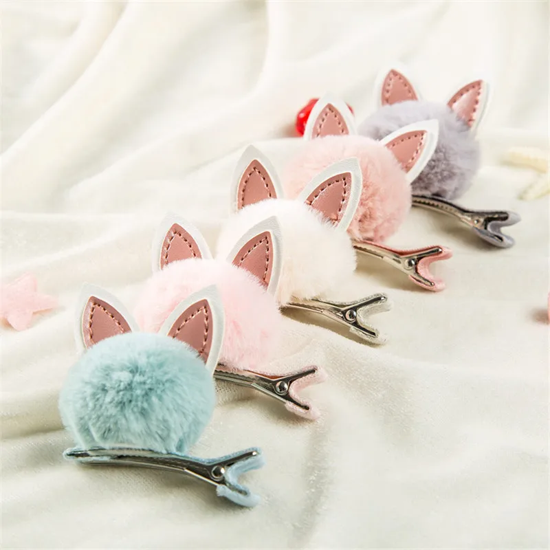Girls Lovely Cat Ears Woolen Ball Hairpins 2pcs Korean Color Hair Clip Girls Cute Hair Accessories Lovely Party Barrettes
Girls Lovely Cat Ears Woolen Ball Hairpins 2pcs Korean Color Hair Clip Girls Cute Hair Accessories Lovely Party Barrettes